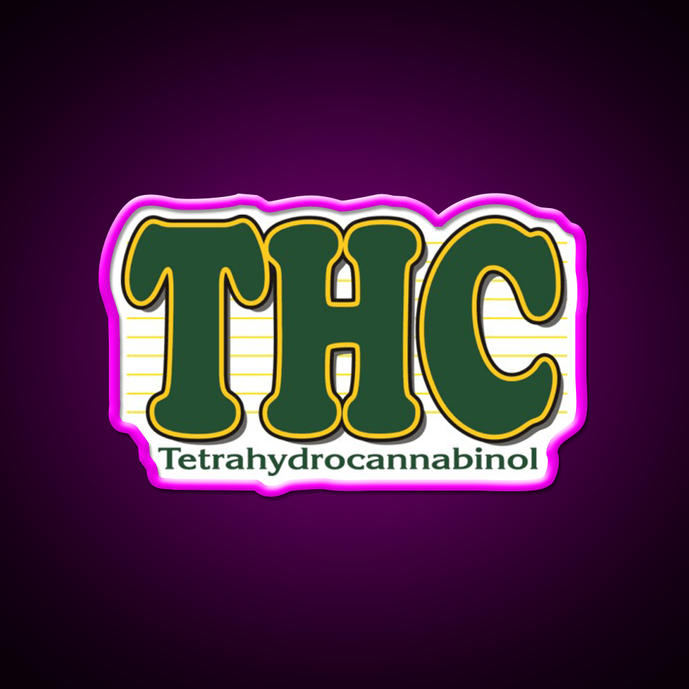 Thc Hemp Inspired Green Leaf Led Neon Sign Rgb Color - Shineneon