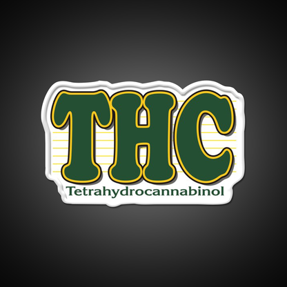 Thc Hemp Inspired Green Leaf Led Neon Sign Rgb Color - LED neon sign view 11