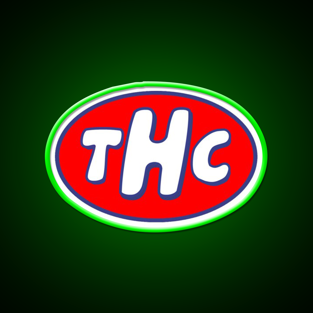 Thc Oil Hemp Inspired Green Leaf Led Neon Sign Rgb Color - LED neon sign view 8