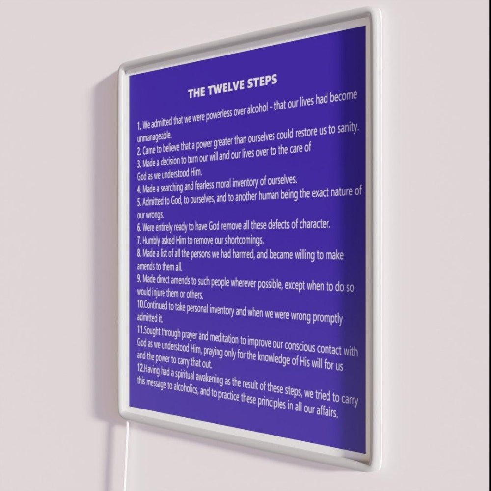 The 12 Steps Rgb Led Neon Sign - Shineneon