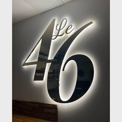 The 46 3D Backlit Channel Letters Led Light Sign - Shineneon