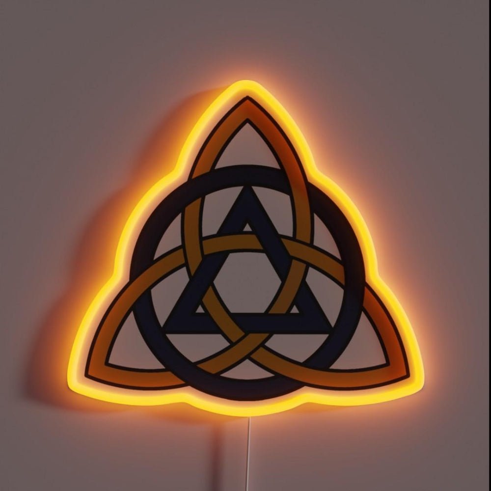 The Aa Triquetra Muted Rgb Led Neon Sign - Shineneon