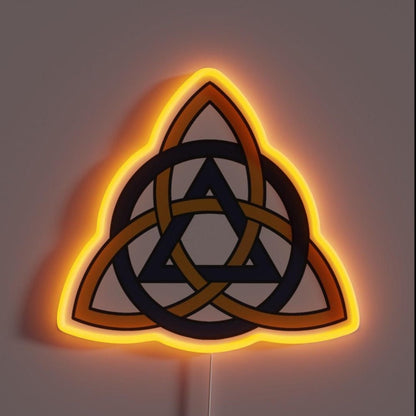 The Aa Triquetra Muted Rgb Led Neon Sign - Shineneon