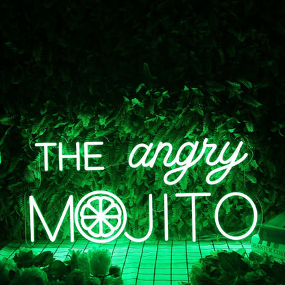 The Angry Mojito Green Led Neon Sign | Shineneon