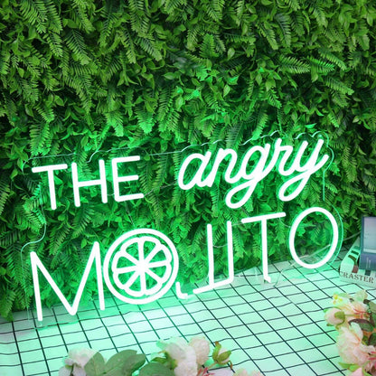 The Angry Mojito Green Led Neon Sign | Shineneon