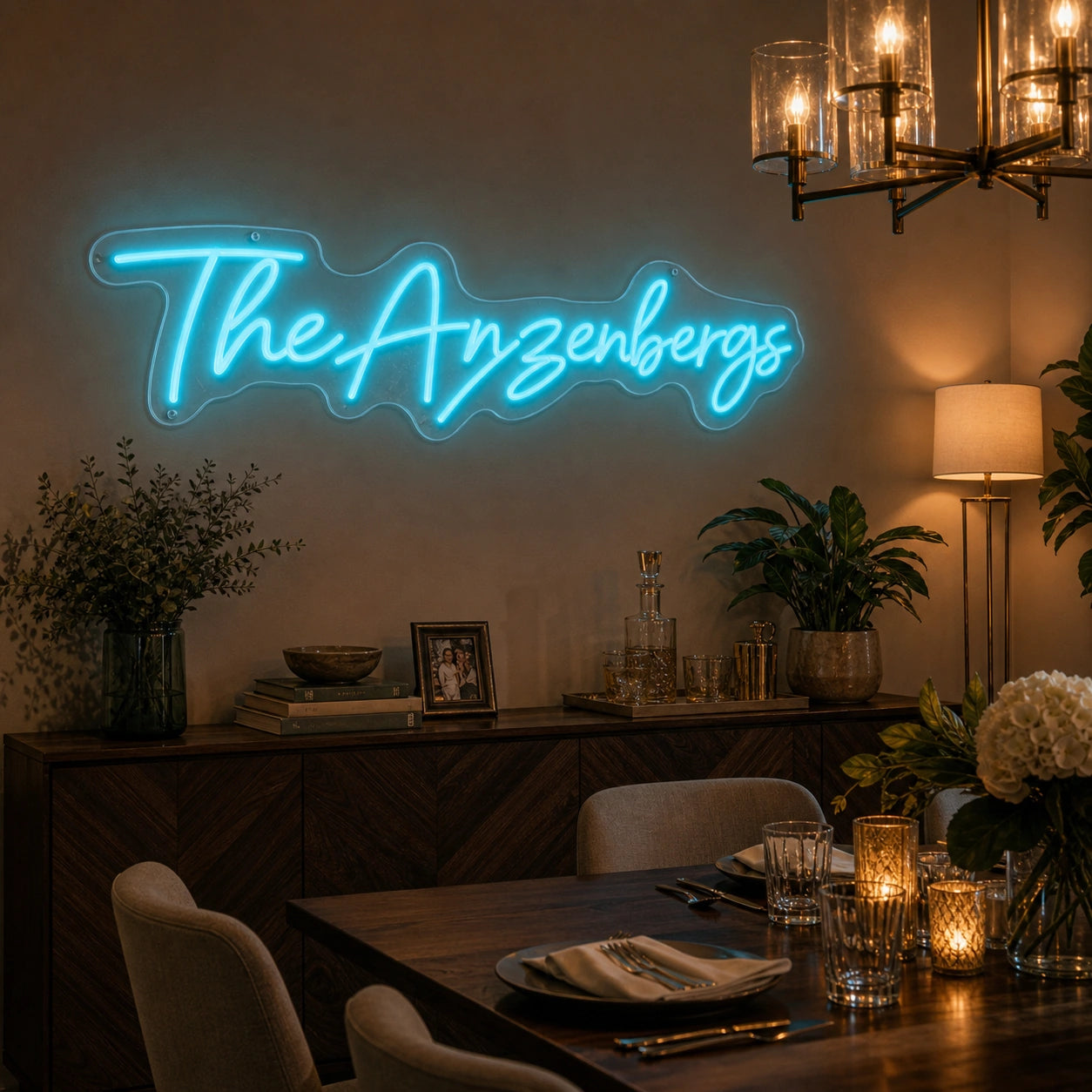 The Anzenbergs LED Neon Sign Garage Man Cave Neon Sign real lifestyle scene