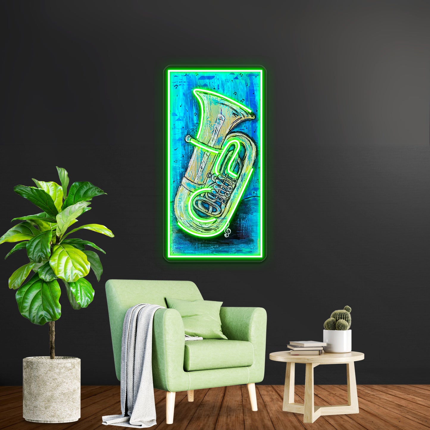 The Art Of Music Tuba Wall Artwork Neon Signs