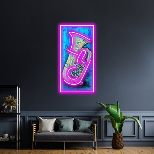 The Art Of Music Tuba Wall Artwork Neon Signs