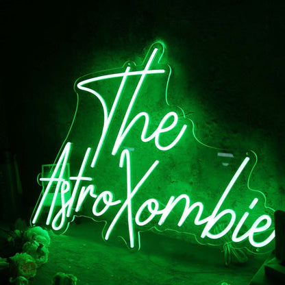 The Astro Xombie Green Led Neon Sign - Shineneon