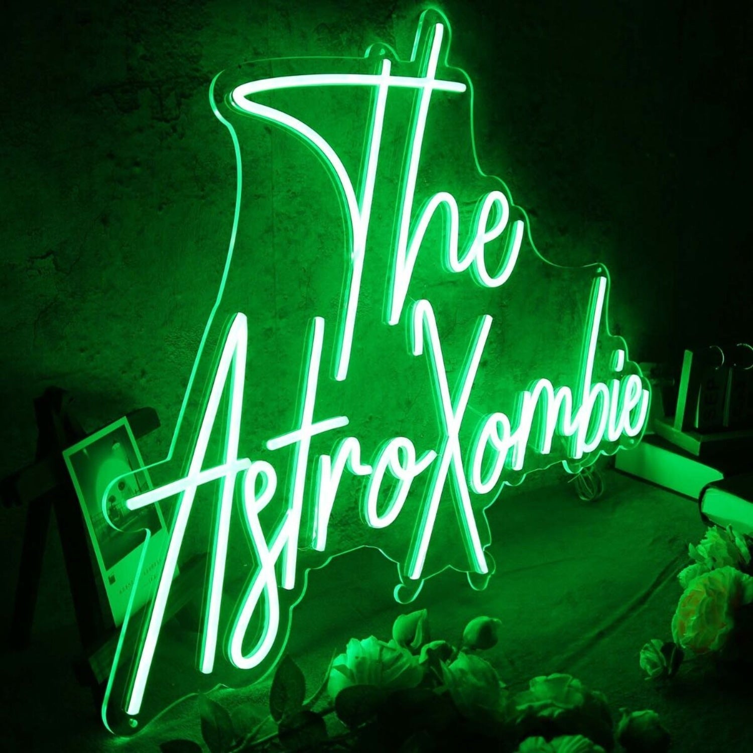 The Astro Xombie Green Led Neon Sign - Shineneon