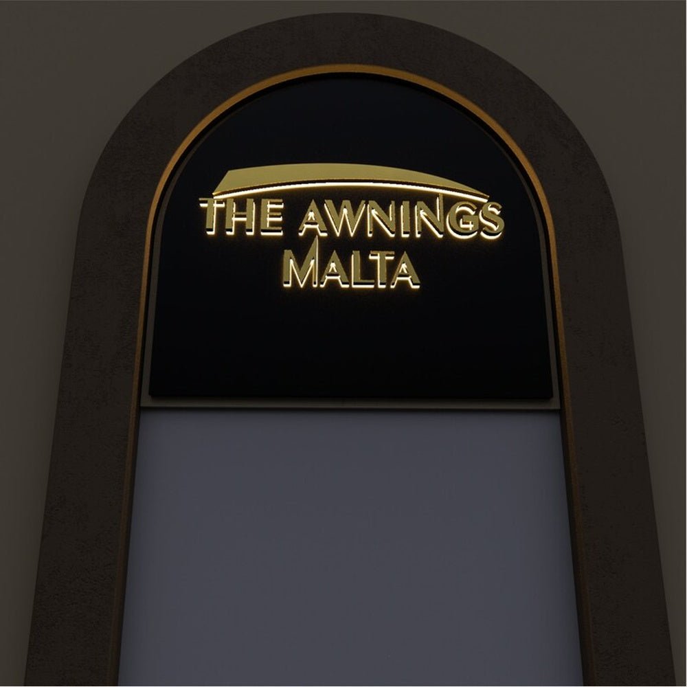 The Awnings Malta 3D Backlit Channel Letters Led Light Sign - Shineneon