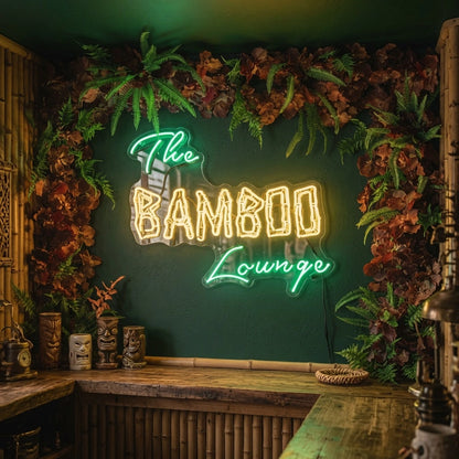 The Bamboo Lounge LED Neon Sign - 03 Real Lifestyle Scene