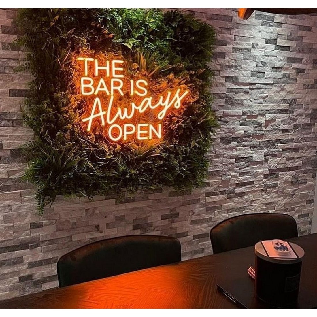 The Bar Is Always Open Led Sign Business Neon Sign - Shineneon