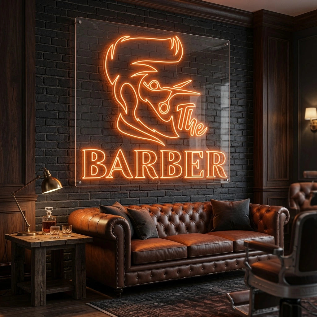 The Barber LED Neon Sign - 02 High-Converting Product Image