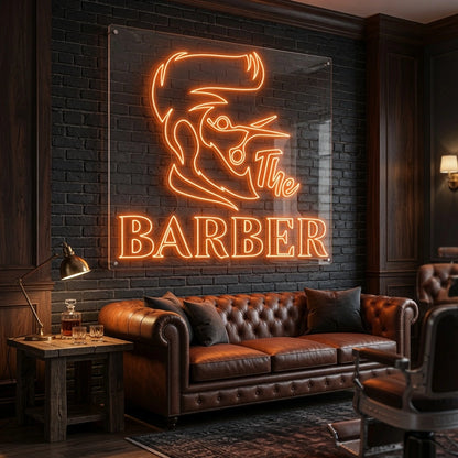 The Barber LED Neon Sign - 02 High-Converting Product Image