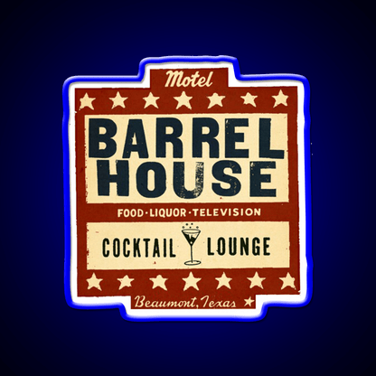 The Barrel House Motel Whiskey Drink Bar Led Neon Sign Rgb Color - Shineneon