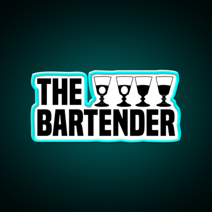 The Bartender Man Cave Bar Led Neon Sign Rgb Color