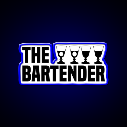 The Bartender Man Cave Bar Led Neon Sign Rgb Color