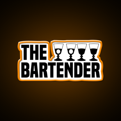 The Bartender Man Cave Bar Led Neon Sign Rgb Color