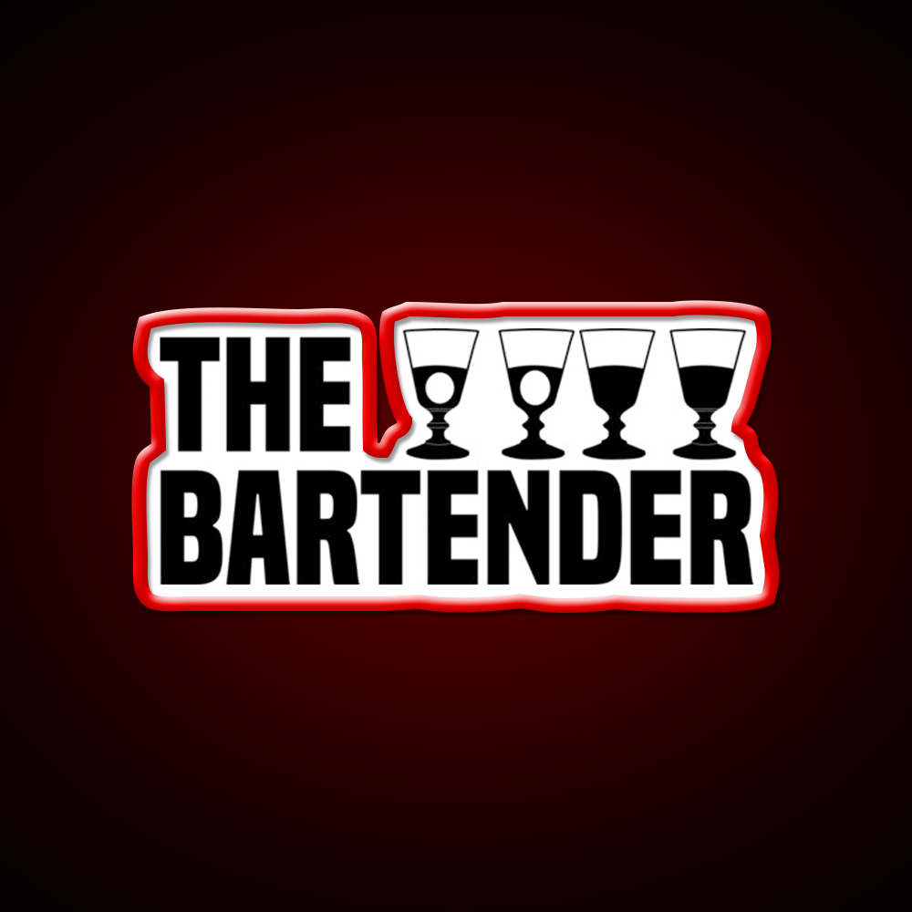 The Bartender Man Cave Bar Led Neon Sign Rgb Color