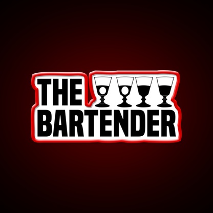 The Bartender Man Cave Bar Led Neon Sign Rgb Color