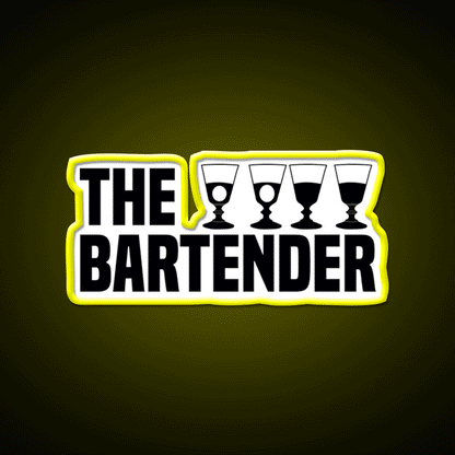The Bartender Man Cave Bar Led Neon Sign Rgb Color
