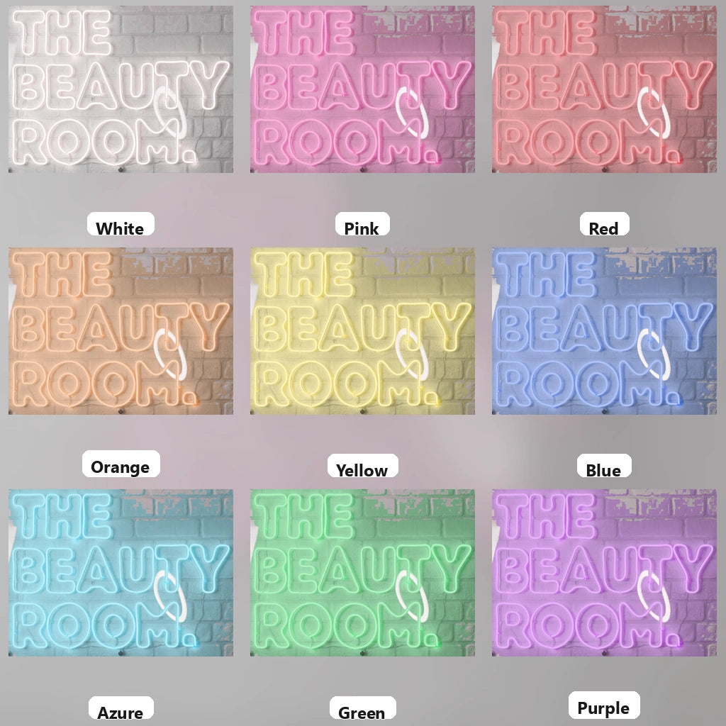 The Beauty Room Wall Decor LED Neon Sign - 05 Color Grid