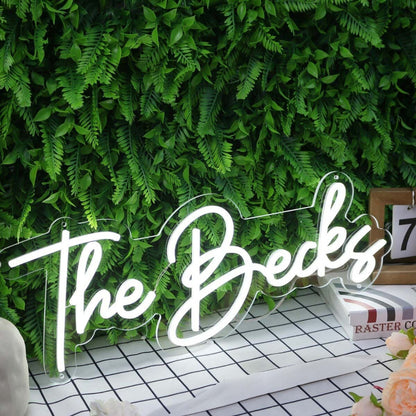 The Becks White Led Neon Sign - Shineneon