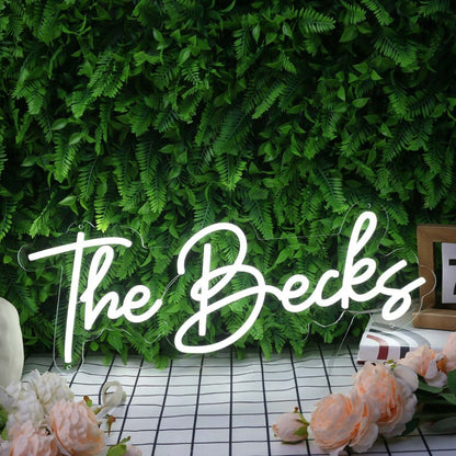 The Becks White Led Neon Sign - Shineneon