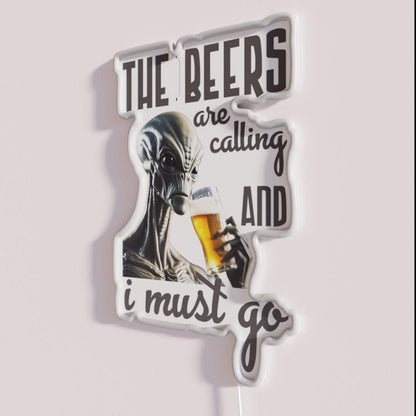 The Beers Are Calling Rgb Led Neon Sign - Shineneon