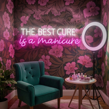 The Best Care Is A Manicure LED Neon Sign - 02 High-Converting Product Image