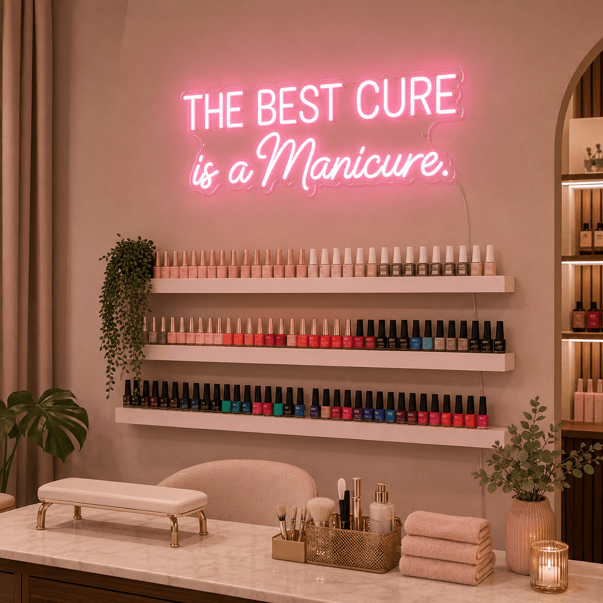 The Best Cure Is A Manicure LED Neon Sign - Shineneon