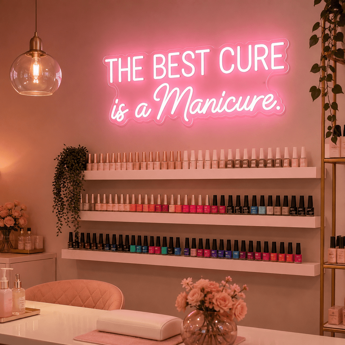 The Best Cure Is A Manicure LED Neon Sign - Shineneon