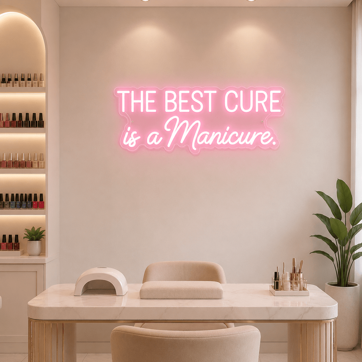 The Best Cure Is A Manicure LED Neon Sign - Shineneon