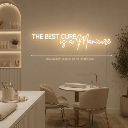 The Best Cure Is A Manicure LED Neon Sign Home Decor - Shineneon