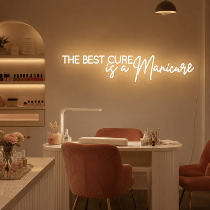 The Best Cure Is A Manicure LED Neon Sign Home Decor - Shineneon
