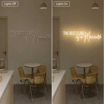 The Best Cure Is A Manicure LED Neon Sign Home Decor - Shineneon