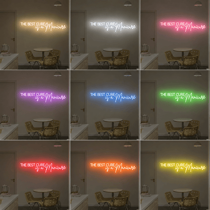 The Best Cure Is A Manicure LED Neon Sign Home Decor - Shineneon