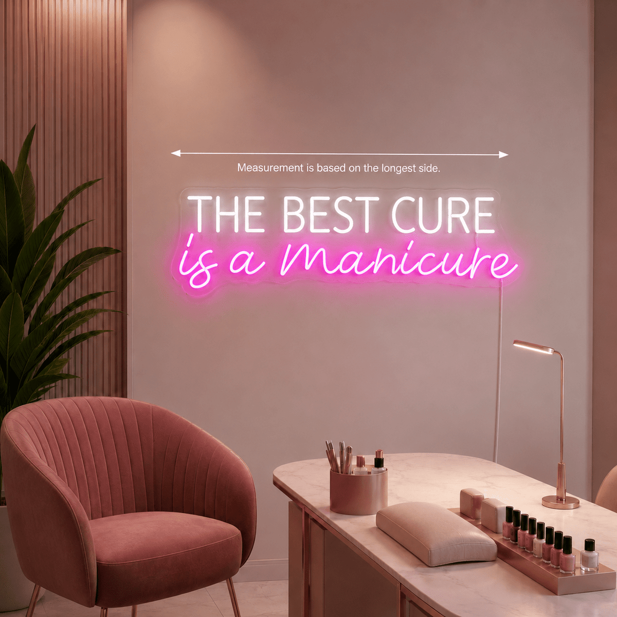 The Best Cure Is A Manicure LED Neon Sign Home Wall Art - Shineneon