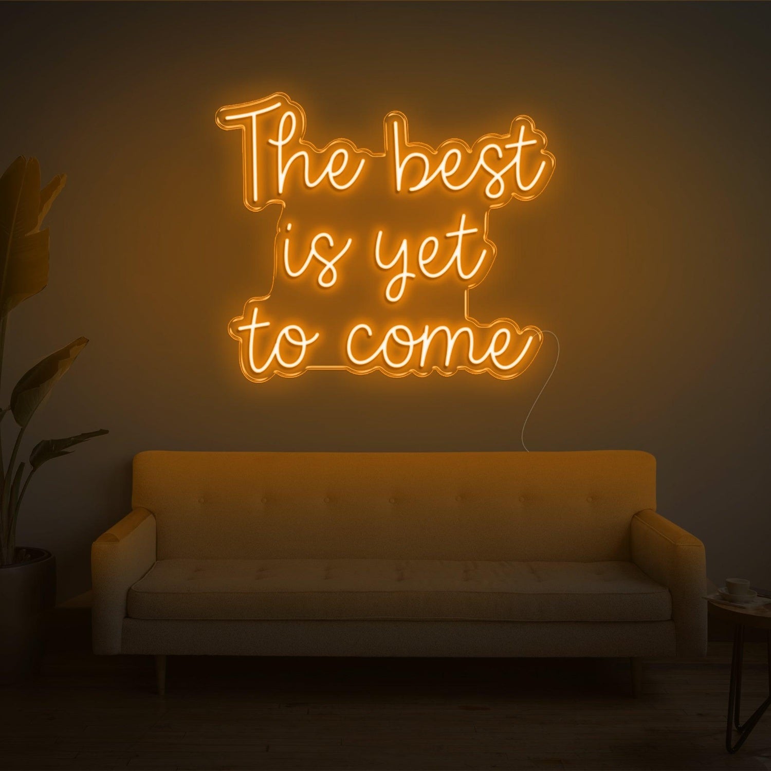 The Best Is Yet To Come Bright Green Led Neon Sign For Living Room Wall Decor | Shineneon