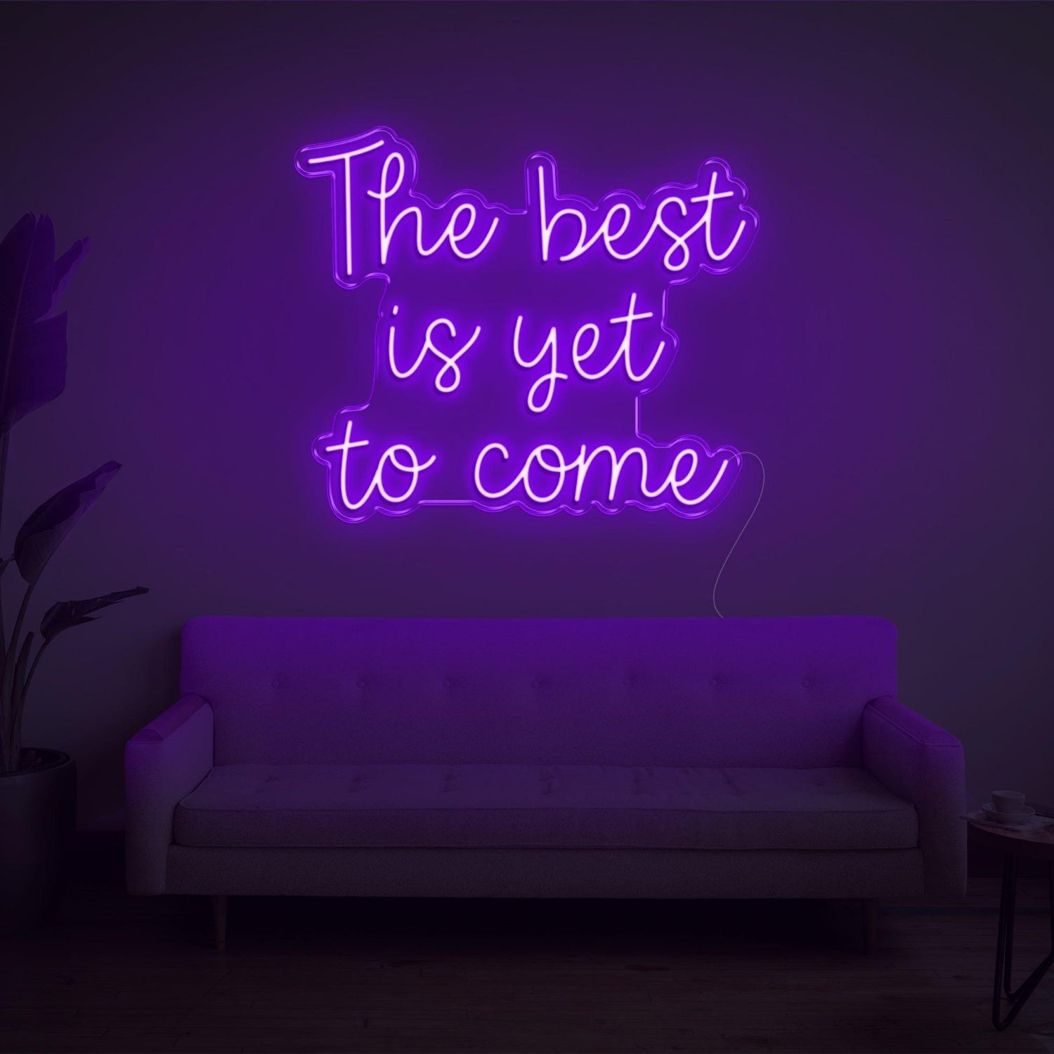 The Best Is Yet To Come Bright Green Led Neon Sign For Living Room Wall Decor | Shineneon