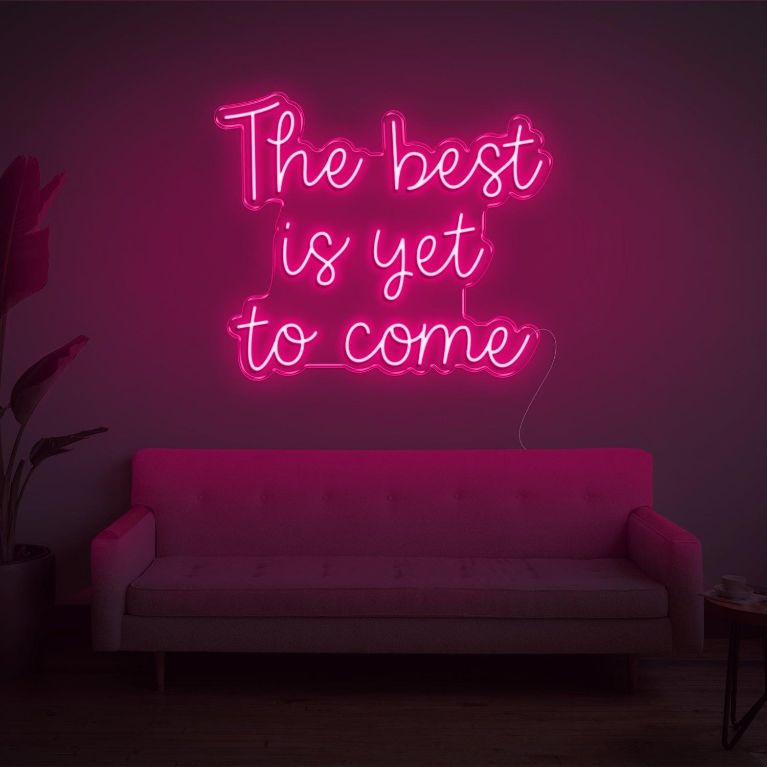 The Best Is Yet To Come Bright Green Led Neon Sign For Living Room Wall Decor | Shineneon