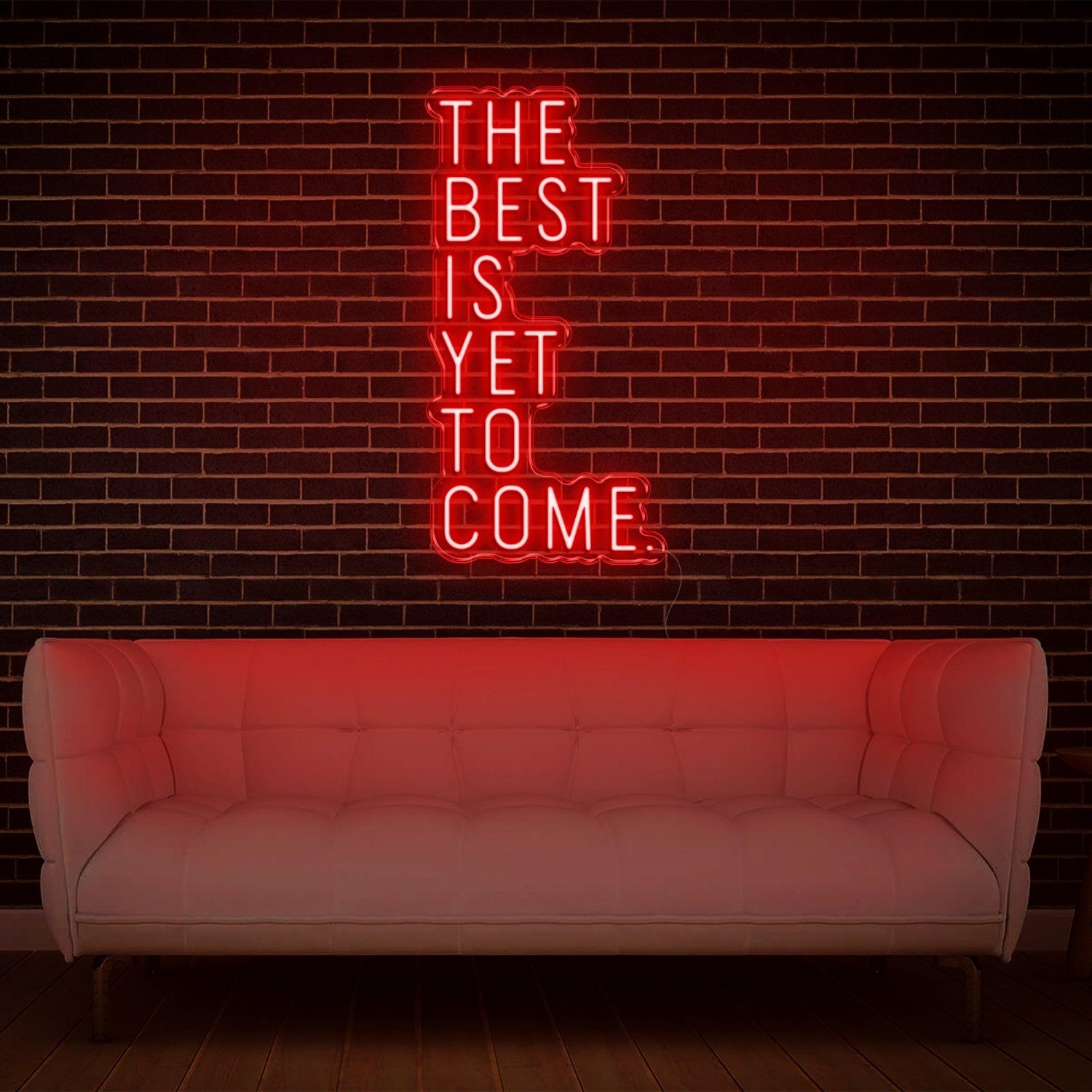 The Best Is Yet To Come Turquoise-White Led Neon Sign For Home Studio Cafe Decor | Shineneon