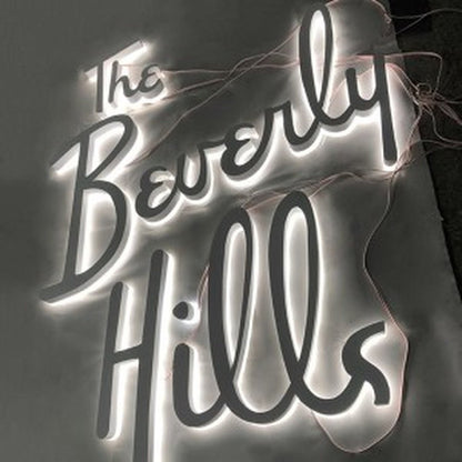 The Beverly Hills 3D Backlit Channel Letters Led Light Sign - Shineneon