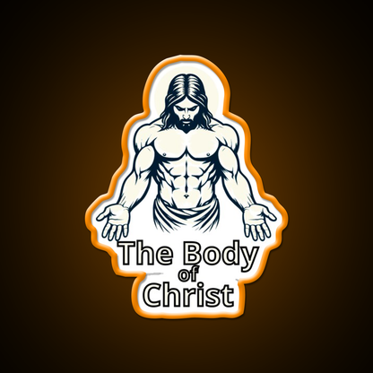 The Body Of Christ Christian Bodybuilding Gym Fitness Led Neon Sign Rgb Color