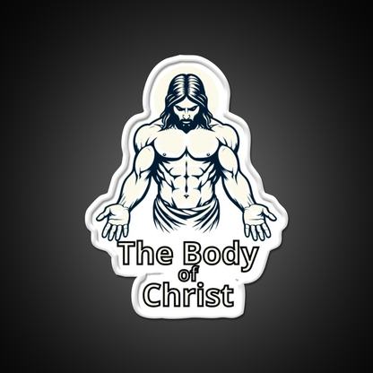The Body Of Christ Christian Bodybuilding Gym Fitness Led Neon Sign Rgb Color