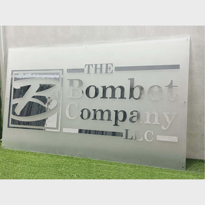 The Bombet Company Acrylic Business Logo Sign - Shineneon