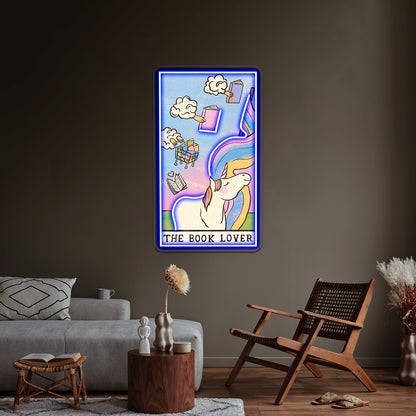 The Book Lover Tarot Card Neon Sign Artwork For Wedding Neon Sign