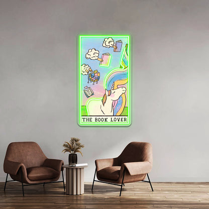 The Book Lover Tarot Card Neon Sign Artwork For Wedding Neon Sign