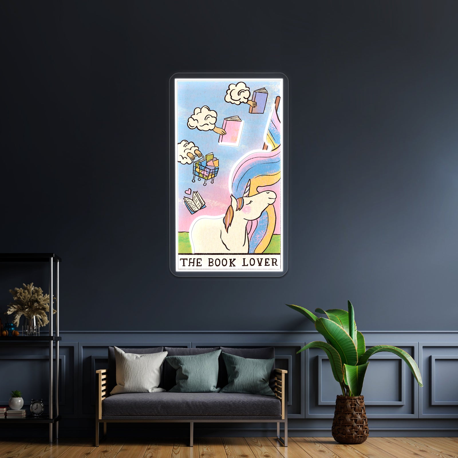 The Book Lover Tarot Card Neon Sign Artwork For Wedding Neon Sign | Shineneon